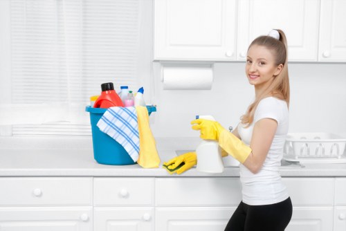 Innovative cleaning equipment in a contemporary setting